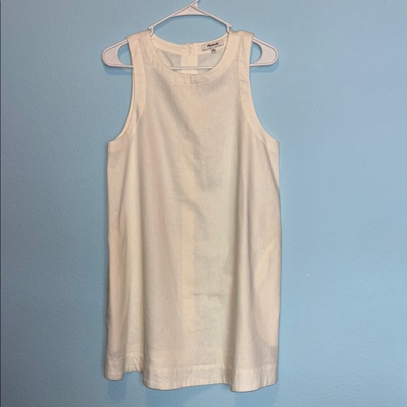 Madewell White A-Line Sleeveless Mini Dress - Picture 4 of 10